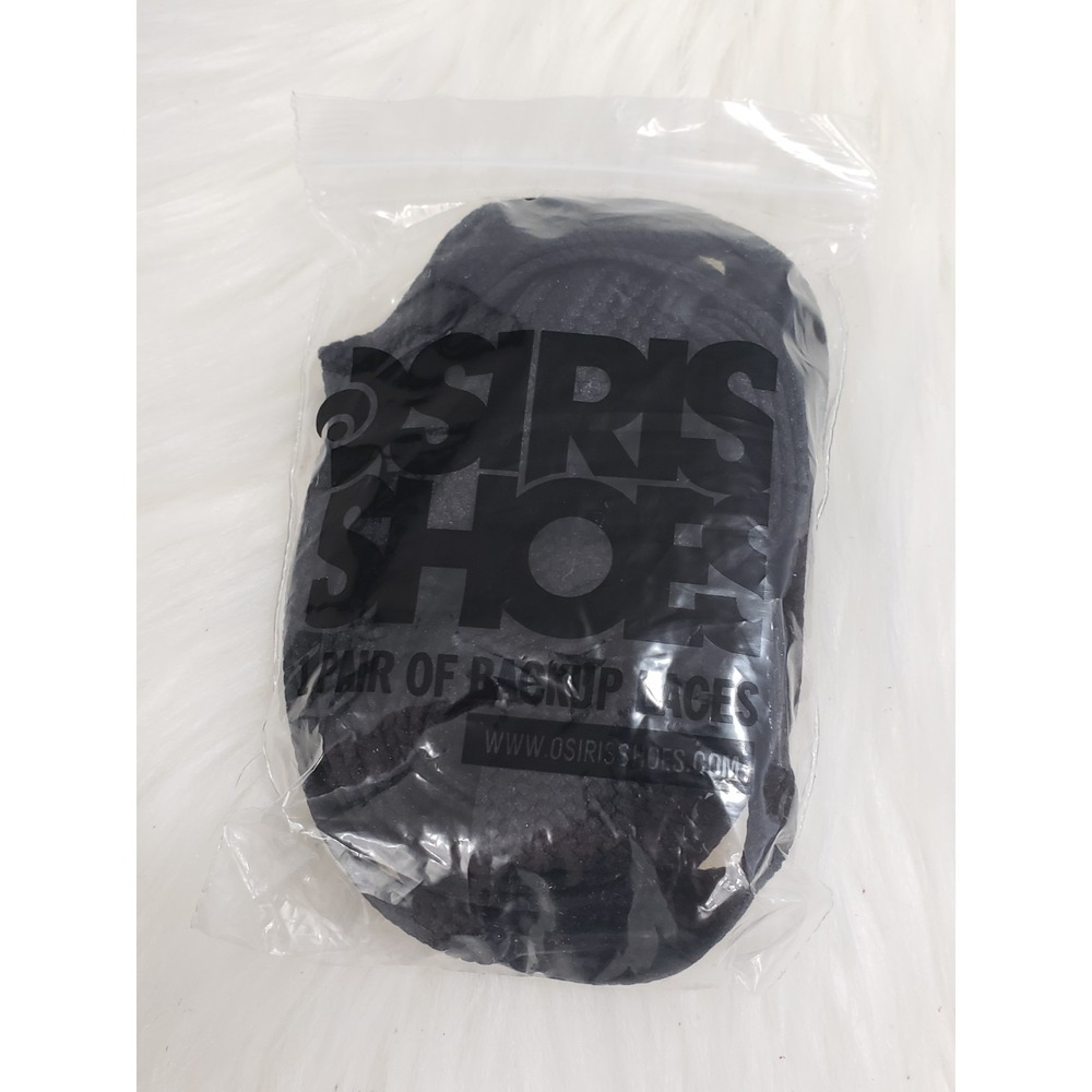 NEW Osiris Footwear Backup Laces Black Flat Vintage 90s Y2K Shoes Skate Fat